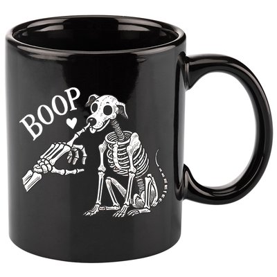 Boop Hand Skeleton And Dog 11oz C Handle Ceramic Mug