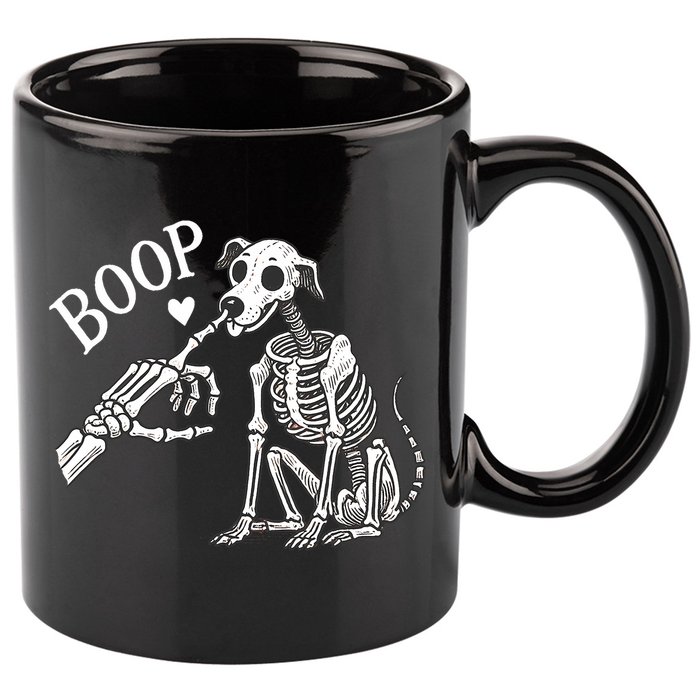 Boop Hand Skeleton And Dog 11oz C Handle Ceramic Mug