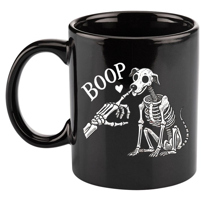 Boop Hand Skeleton And Dog 11oz C Handle Ceramic Mug