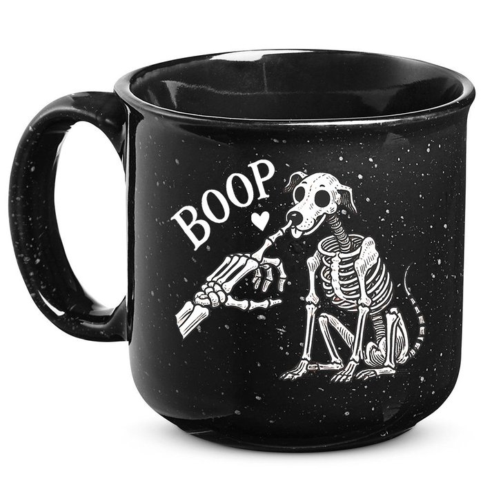 Boop Hand Skeleton And Dog 15oz Campfire Ceramic Mug