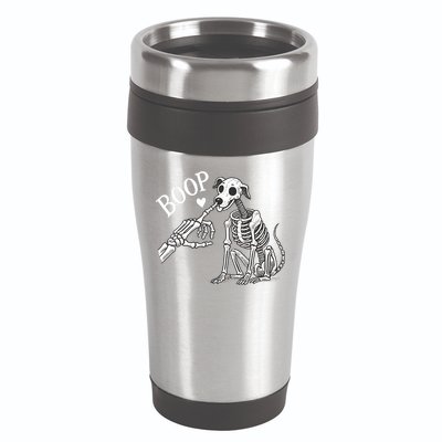 Boop Hand Skeleton And Dog 16oz Travel Tumbler