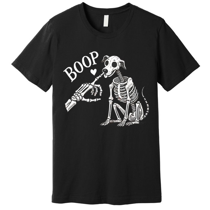 Boop Hand Skeleton And Dog Premium T-Shirt