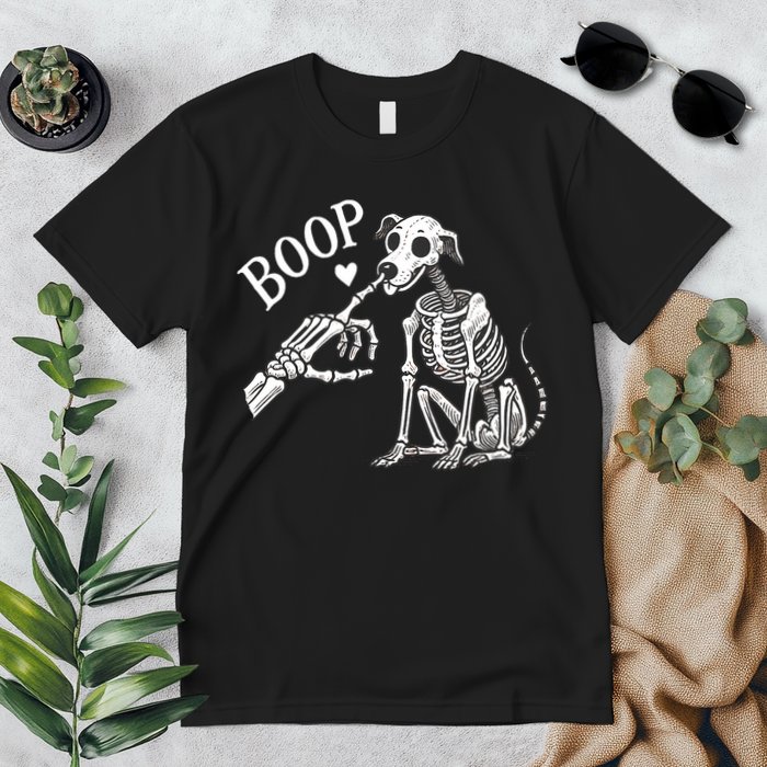 Boop Hand Skeleton And Dog Premium T-Shirt