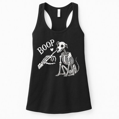 Boop Hand Skeleton And Dog Womens Tank Top