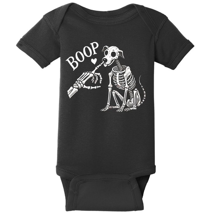 Boop Hand Skeleton And Dog Baby Bodysuit
