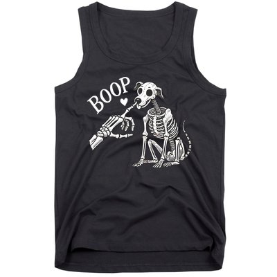 Boop Hand Skeleton And Dog Tank Top