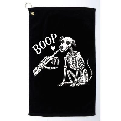 Boop Hand Skeleton And Dog Golf Towel