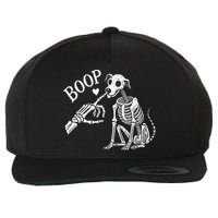 Boop Hand Skeleton And Dog Wool Snapback Cap
