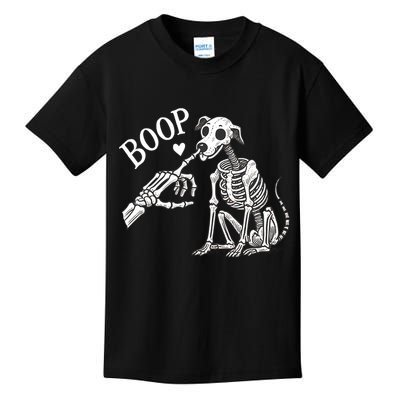 Boop Hand Skeleton And Dog Kids T-Shirt