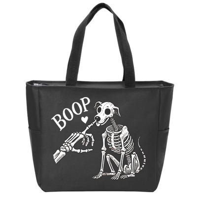 Boop Hand Skeleton And Dog Zip Tote Bag