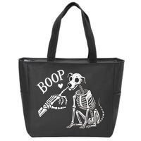 Boop Hand Skeleton And Dog Zip Tote Bag
