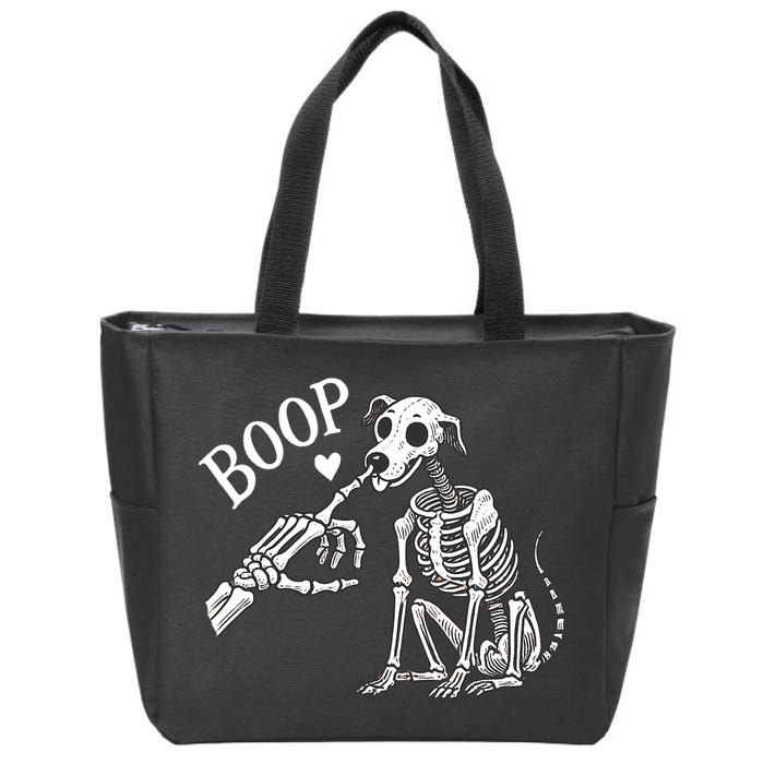 Boop Hand Skeleton And Dog Zip Tote Bag