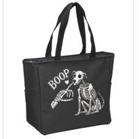 Boop Hand Skeleton And Dog Zip Tote Bag