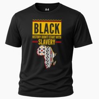 Black History DidnT Start With Slavery Africa Map Performance Shirt