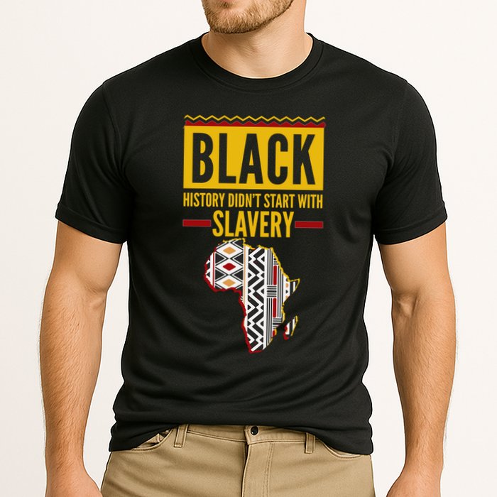 Black History DidnT Start With Slavery Africa Map Performance Shirt