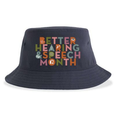 Better Hearing & Speech Month Proud Speech Pathologist SLP Sustainable Bucket Hat