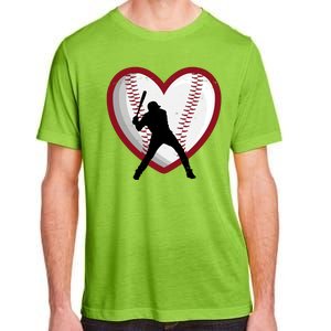 Baseball Heart Sport Lover Adult ChromaSoft Performance T-Shirt