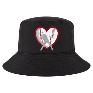 Baseball Heart Sport Lover Cool Comfort Performance Bucket Hat