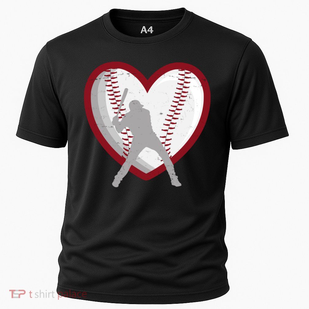 Baseball Heart Sport Lover Cooling Performance Crew T-Shirt
