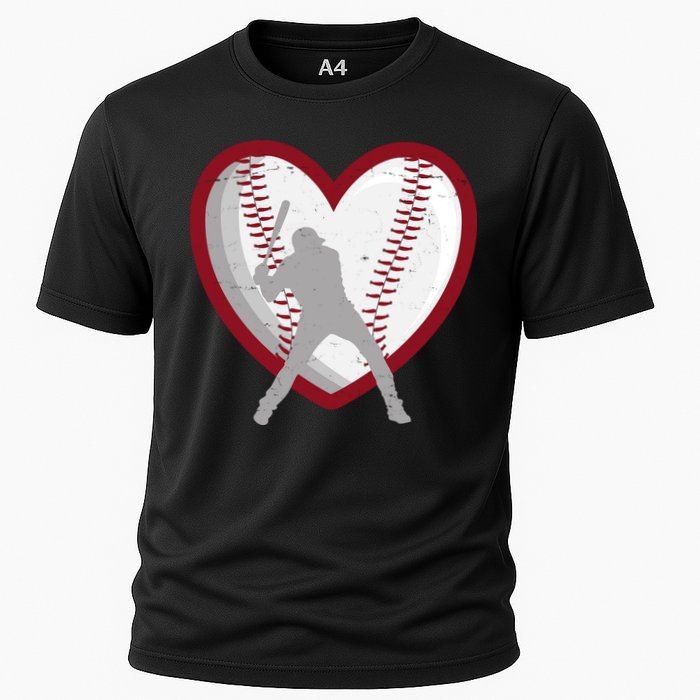 Baseball Heart Sport Lover Performance Shirt