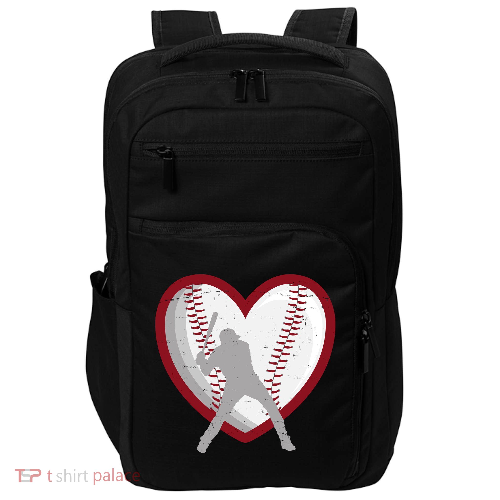 Baseball Heart Sport Lover Impact Tech Backpack