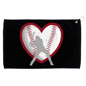 Baseball Heart Sport Lover Grommeted Golf Towel