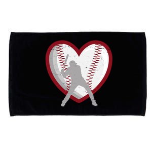 Baseball Heart Sport Lover Microfiber Hand Towel