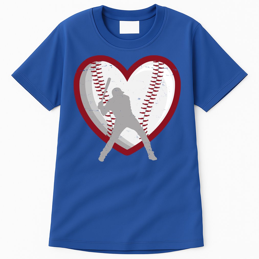 Baseball Heart Sport Lover Tall T-Shirt