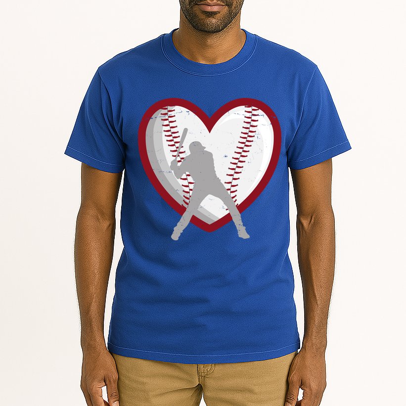 Baseball Heart Sport Lover Tall T-Shirt