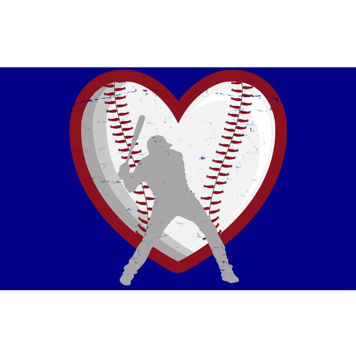 Baseball Heart Sport Lover Bumper Sticker