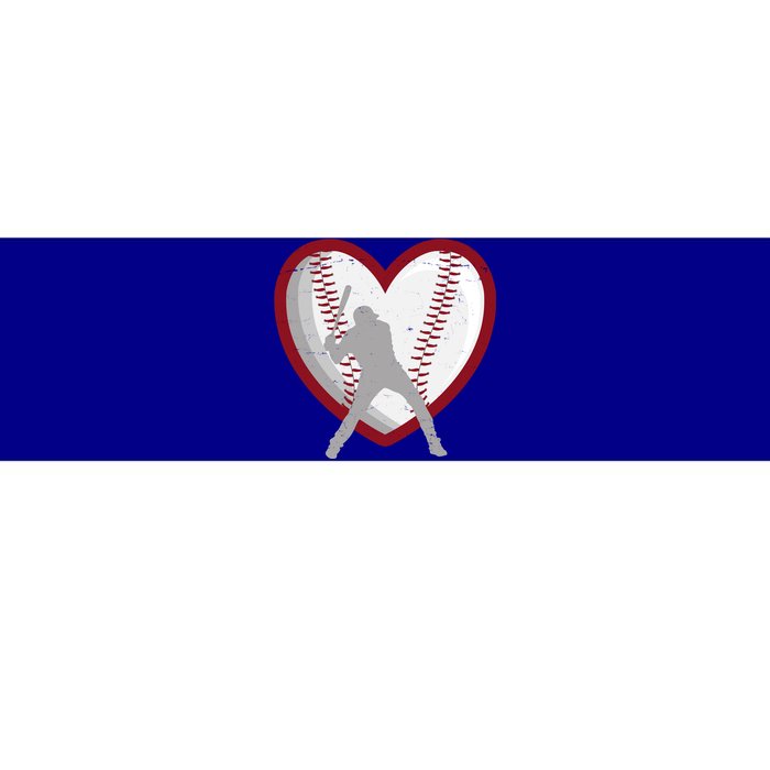 Baseball Heart Sport Lover Bumper Sticker