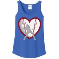 Baseball Heart Sport Lover Ladies Essential Tank