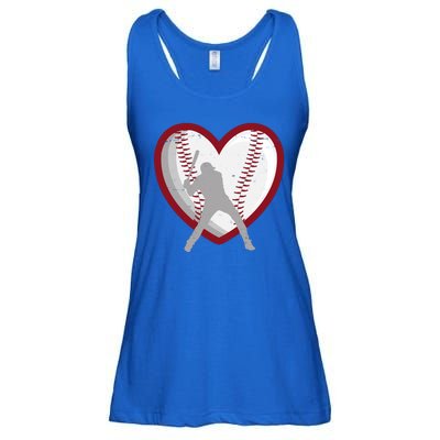 Baseball Heart Sport Lover Ladies Essential Flowy Tank