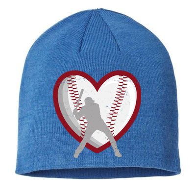 Baseball Heart Sport Lover Sustainable Beanie