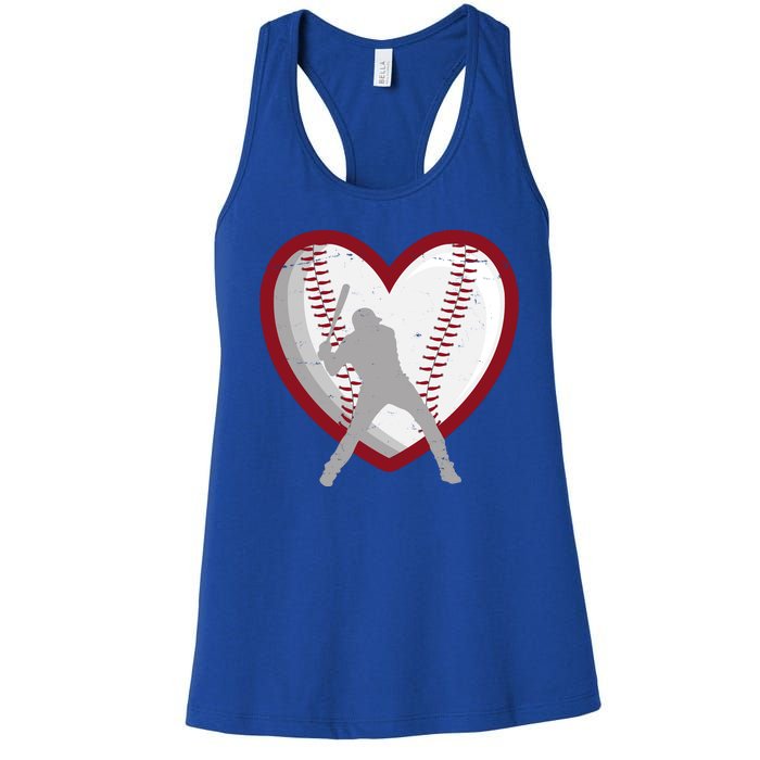 Baseball Heart Sport Lover Women's Racerback Tank