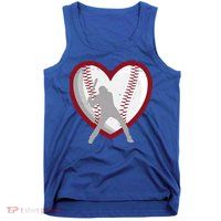 Baseball Heart Sport Lover Tank Top