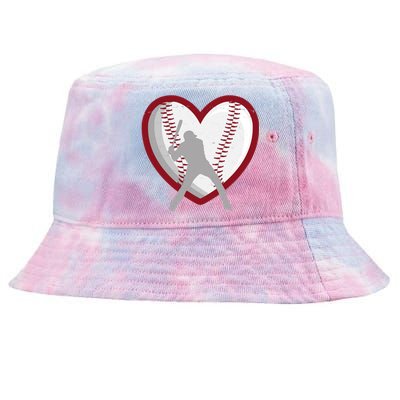 Baseball Heart Sport Lover Tie-Dyed Bucket Hat