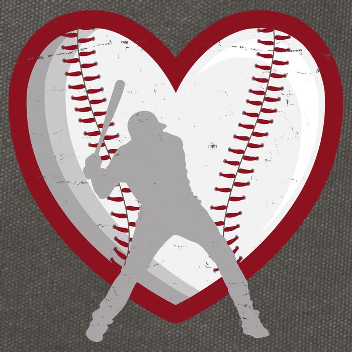 Baseball Heart Sport Lover Cotton Canvas Backpack