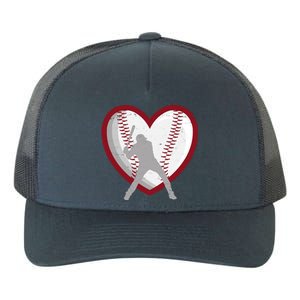 Baseball Heart Sport Lover Yupoong Adult 5-Panel Trucker Hat