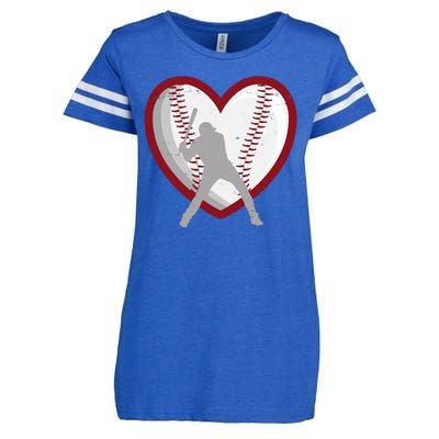 Baseball Heart Sport Lover Enza Ladies Jersey Football T-Shirt