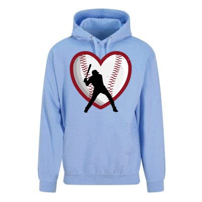 Baseball Heart Sport Lover Unisex Surf Hoodie