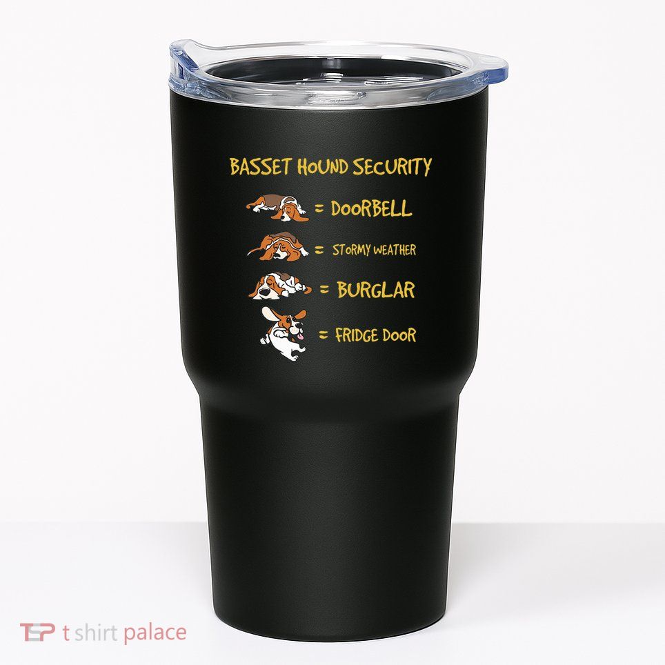 Basset Hound Security Gifts Funny Costume For Clothing Tumbler