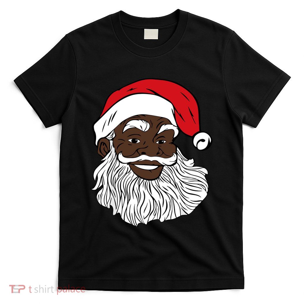 Black Happy Santa Shirts Fun African American Santa T-Shirt