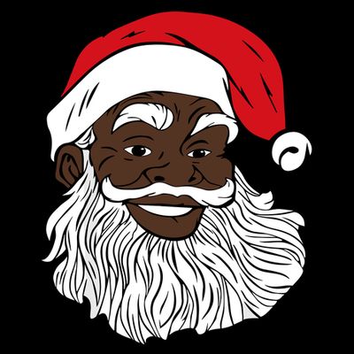 Black Happy Santa Shirts Fun African American Santa T-Shirt