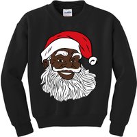 Black Happy Santa Shirts Fun African American Santa Kids Sweatshirt