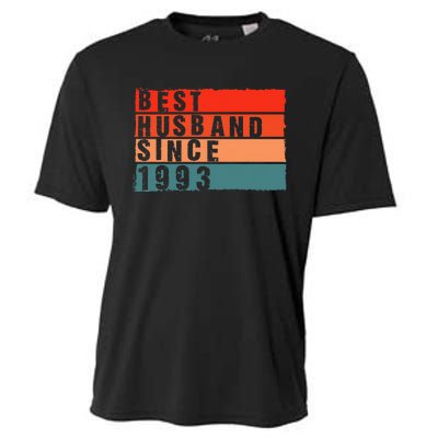 Best Husband Since 1993 Epic Couple 30th Wedding Anniversary Cooling Performance Crew T-Shirt