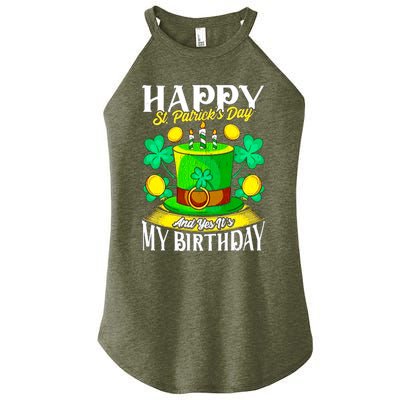 Birthday Happy St. Patricks Day Birthday Gift Design Women's Perfect Tri Rocker Tank