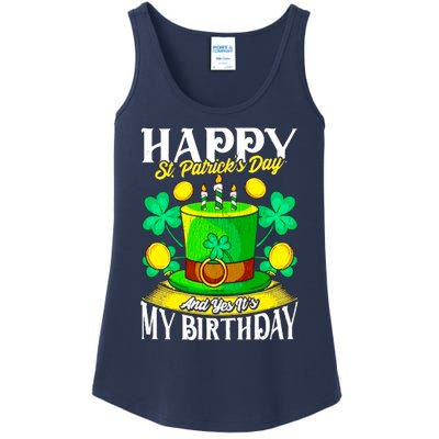 Birthday Happy St. Patricks Day Birthday Gift Design Ladies Essential Tank