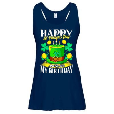 Birthday Happy St. Patricks Day Birthday Gift Design Ladies Essential Flowy Tank