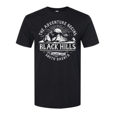 Black Hills Sd The Adventure Begins Softstyle CVC T-Shirt